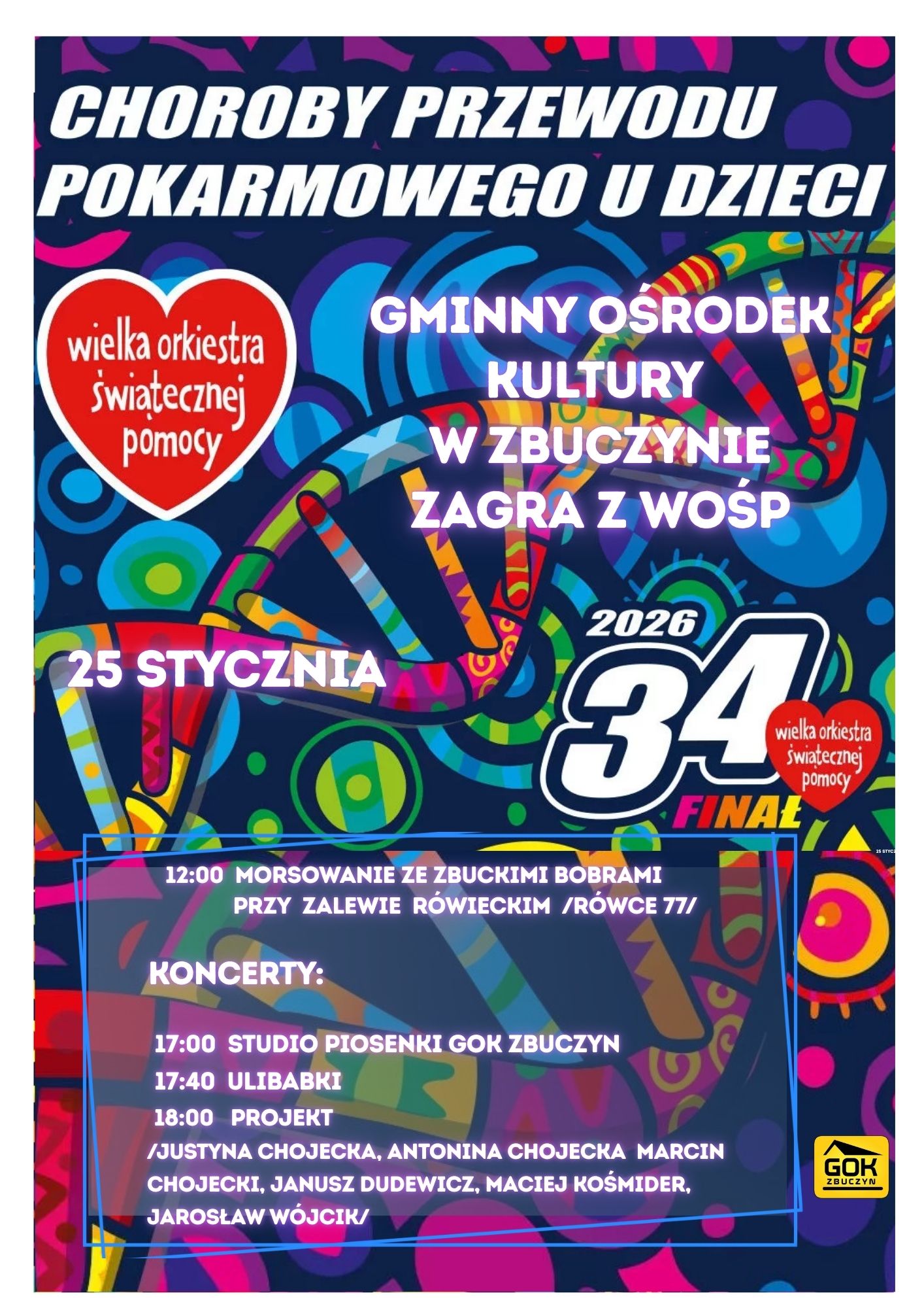 Gminny Ośrodek Kultury w Zbuczynie zagra WOŚP 4